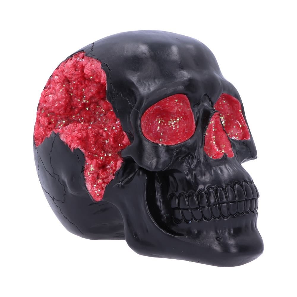 Nemesis Now - Geode Skull Red Figurine - Noir/Rouge